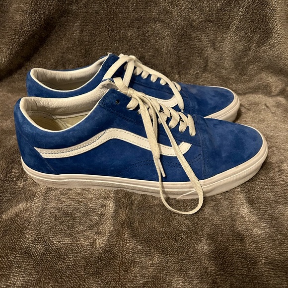 Men’s blue suede Old Skool Vans - Picture 3 of 5